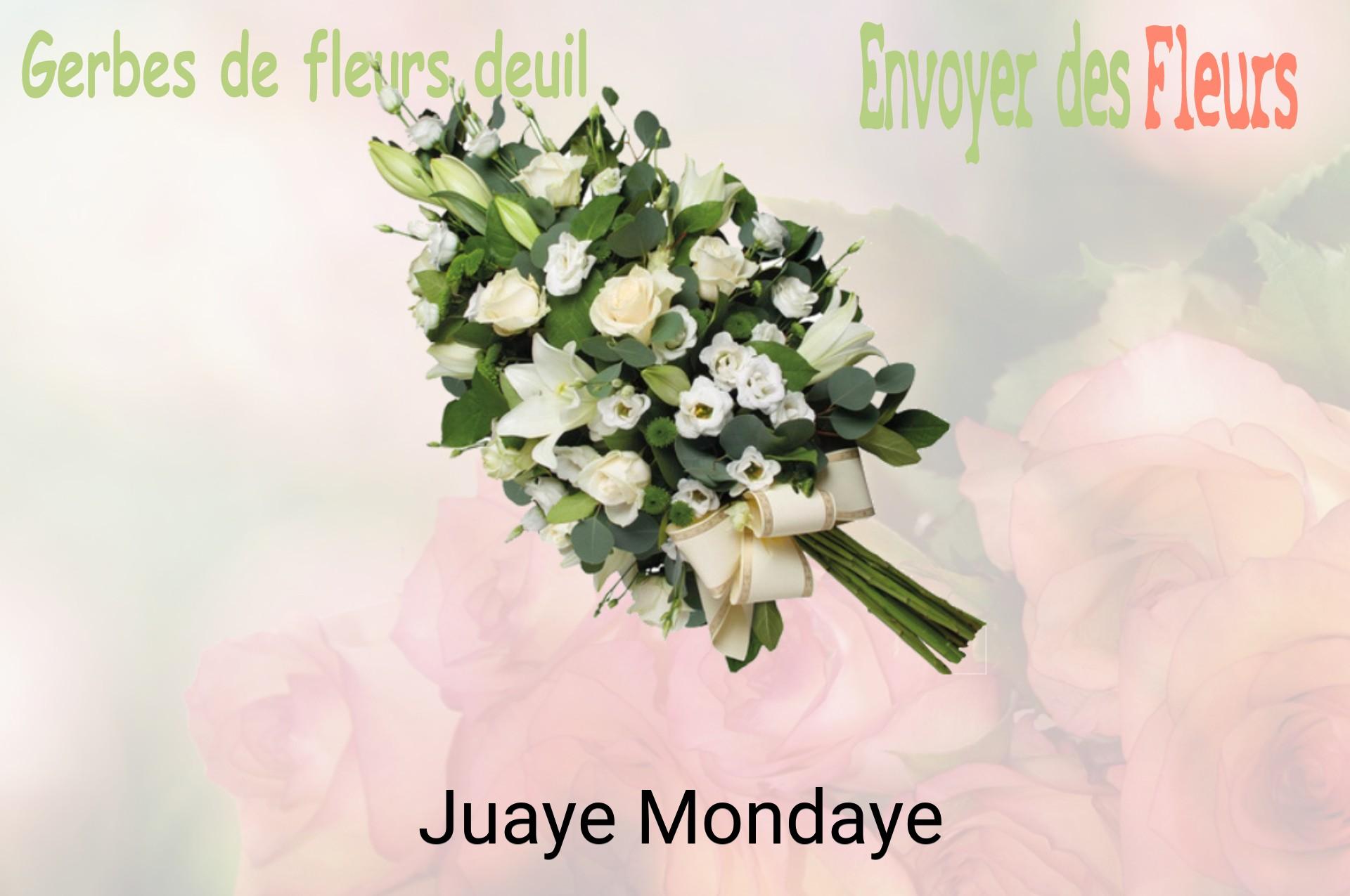 Gerbe de fleurs de deuil livrée à Juaye-Mondaye